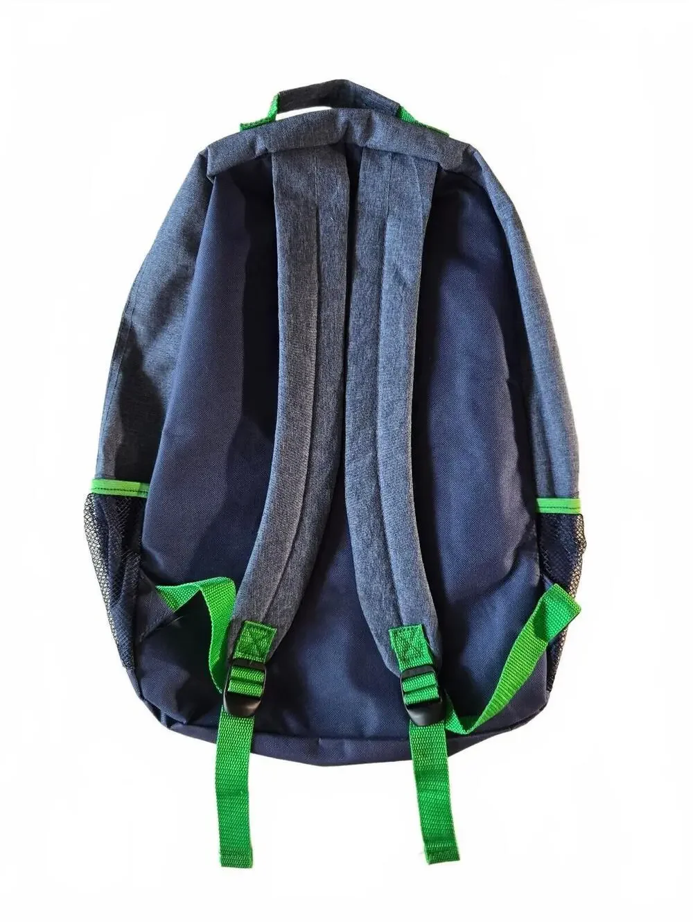 Blue Green Striped Accent Backpack Everyday Carry School Bookbag Tech Daypack